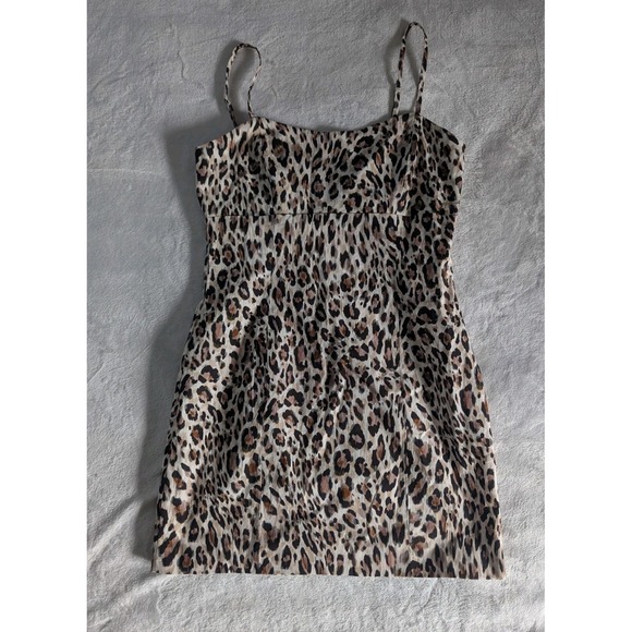 Avec Les Filles Dress & Blazer Set Leopard Print Women's Size 10 Office Mobwife - Picture 2 of 15